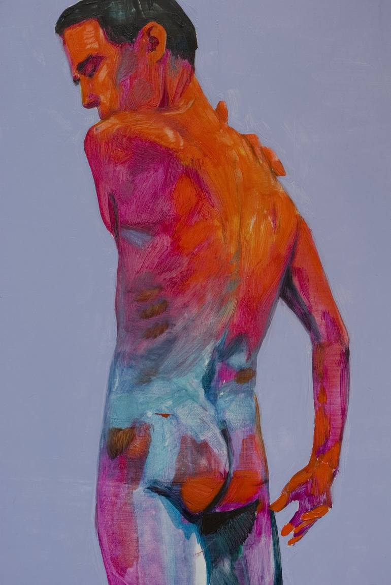 Original Figurative Nude Painting by olivier payeur