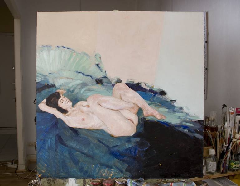 Original Nude Painting by olivier payeur