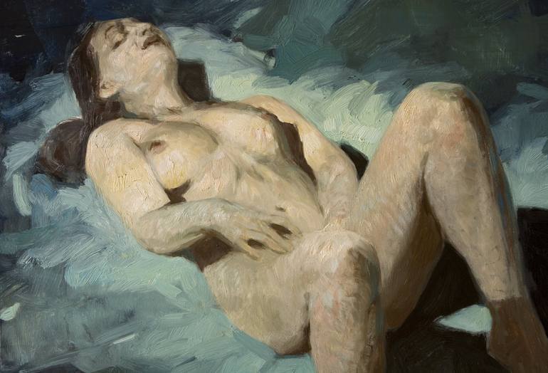 Original Nude Painting by olivier payeur