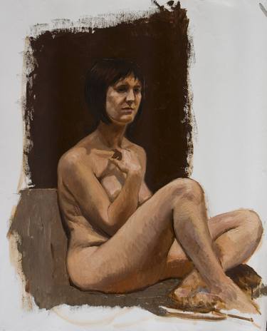 study of a nude woman from life model thumb