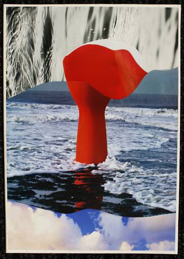 Original Surrealism Abstract Collage by John Braken