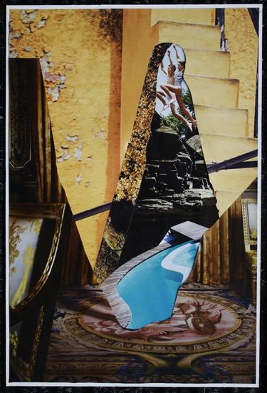 Original Surrealism Abstract Collage by John Braken