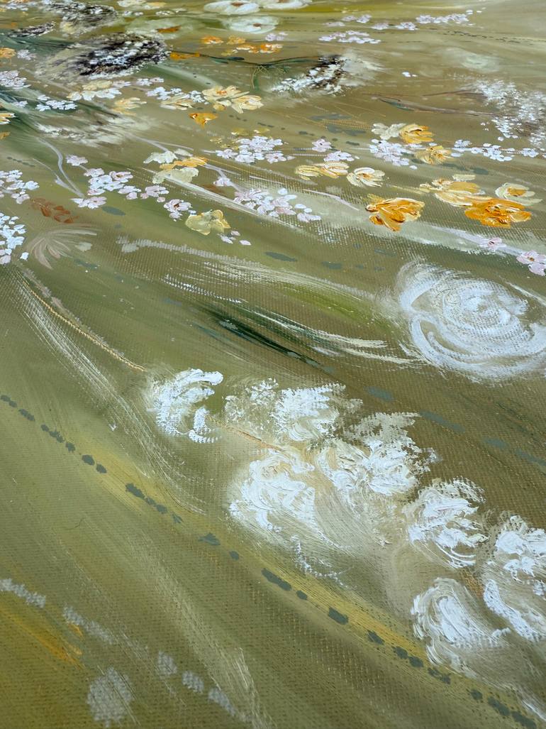 Original Abstract Floral Painting by Yuliia Myronova