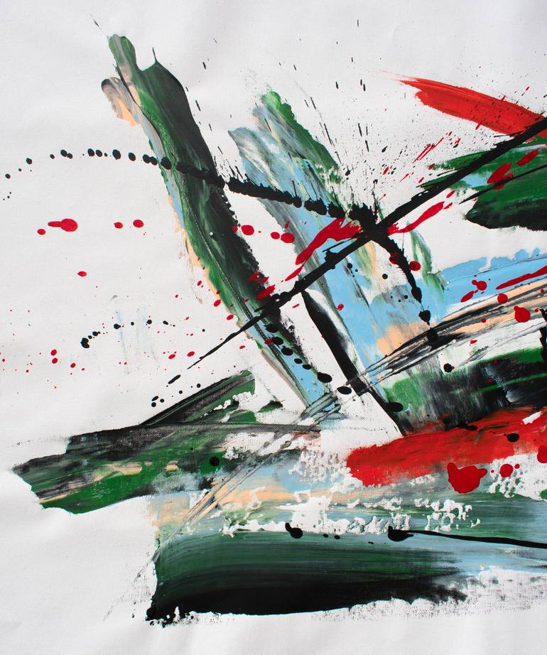 Original Abstract Expressionism Abstract Painting by Ermann Ermann