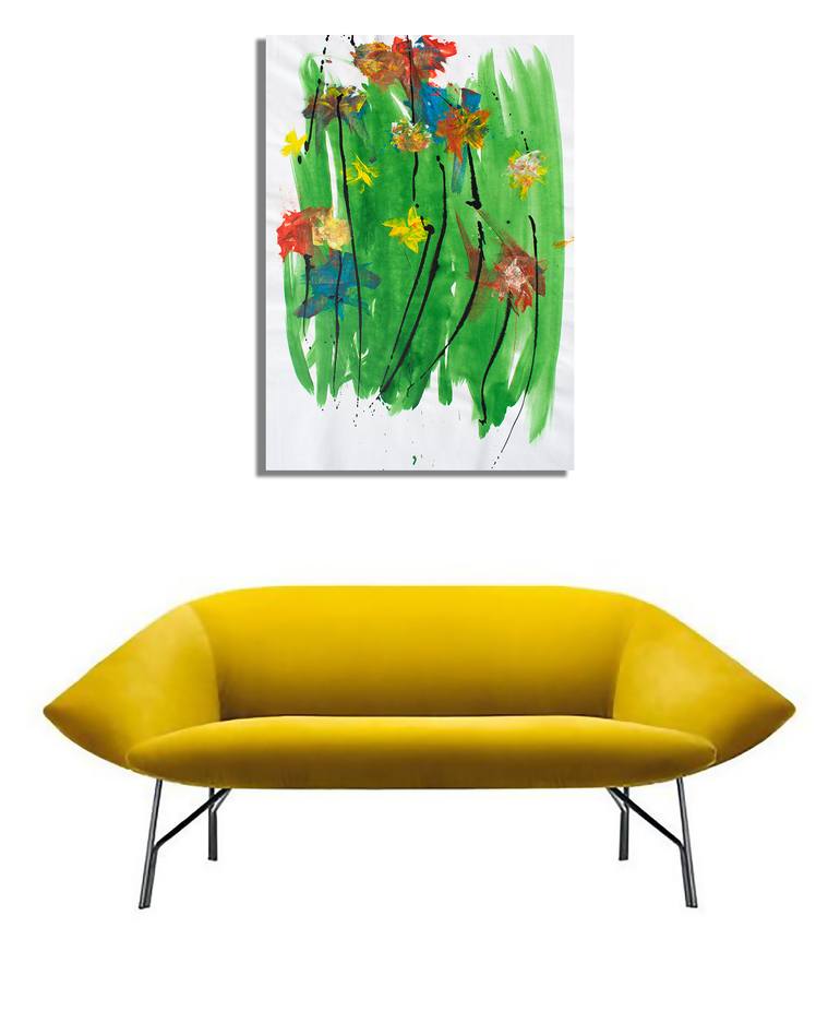 Original Abstract Expressionism Abstract Painting by Ermann Ermann