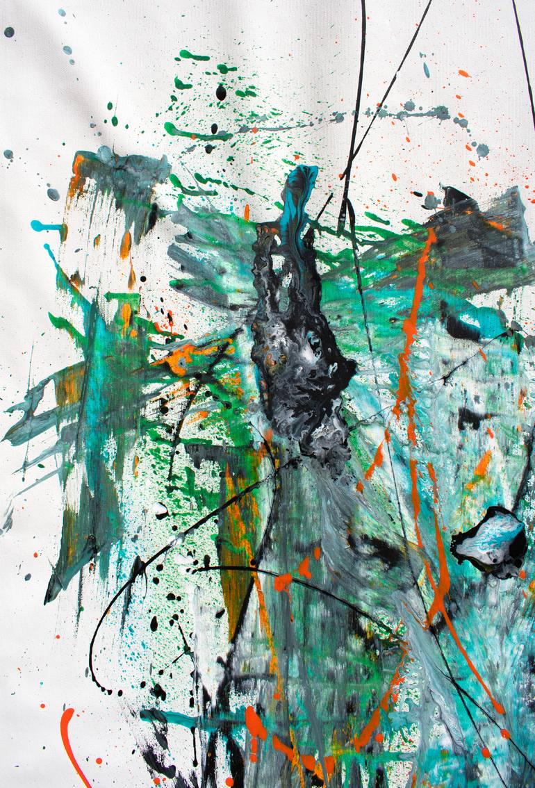 Original Abstract Expressionism Abstract Painting by Ermann Ermann