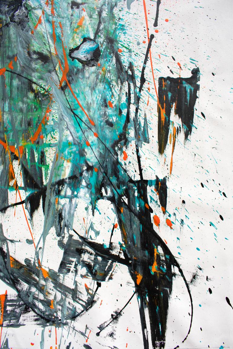 Original Abstract Expressionism Abstract Painting by Ermann Ermann