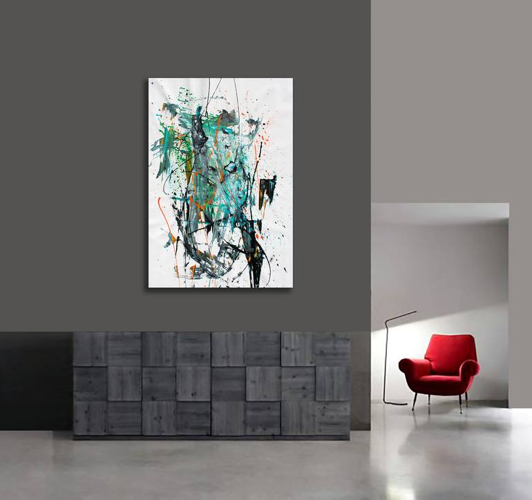 Original Abstract Expressionism Abstract Painting by Ermann Ermann