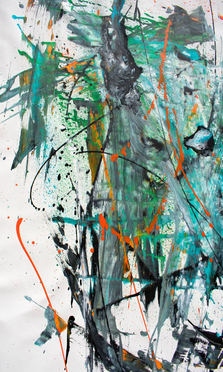 Original Abstract Expressionism Abstract Painting by Ermann Ermann