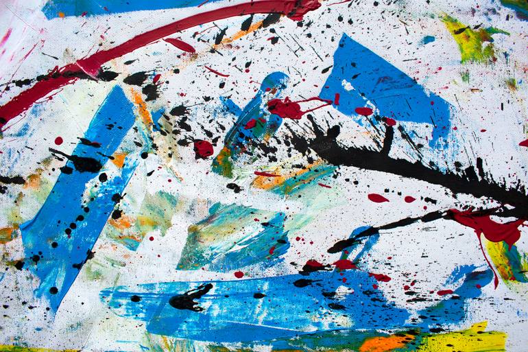 Original Abstract Expressionism Abstract Painting by Ermann Ermann