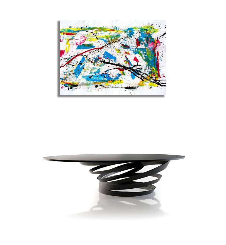 Original Abstract Expressionism Abstract Painting by Ermann Ermann