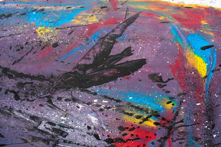 Original Abstract Expressionism Abstract Painting by Ermann Ermann