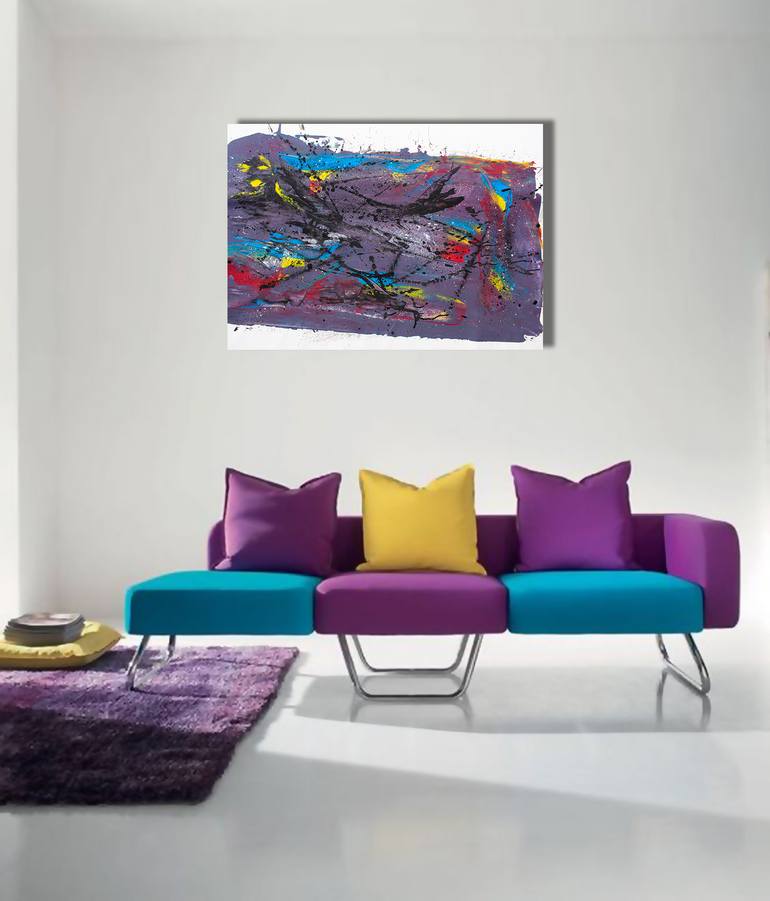 Original Abstract Expressionism Abstract Painting by Ermann Ermann