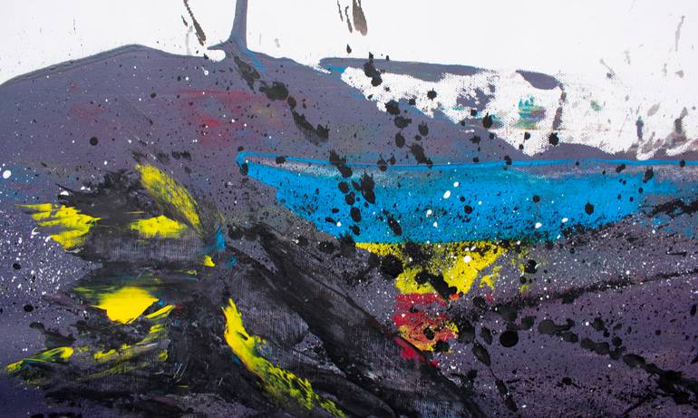 Original Abstract Expressionism Abstract Painting by Ermann Ermann