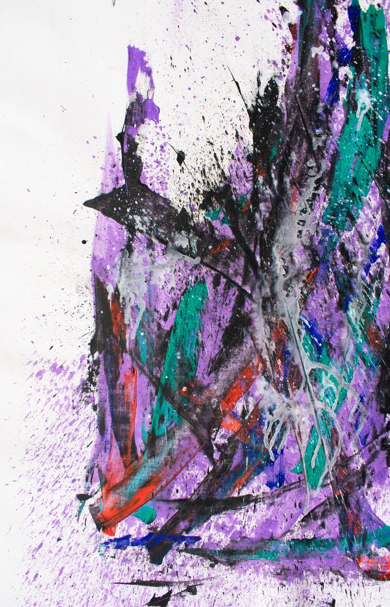 Original Abstract Expressionism Abstract Painting by Ermann Ermann
