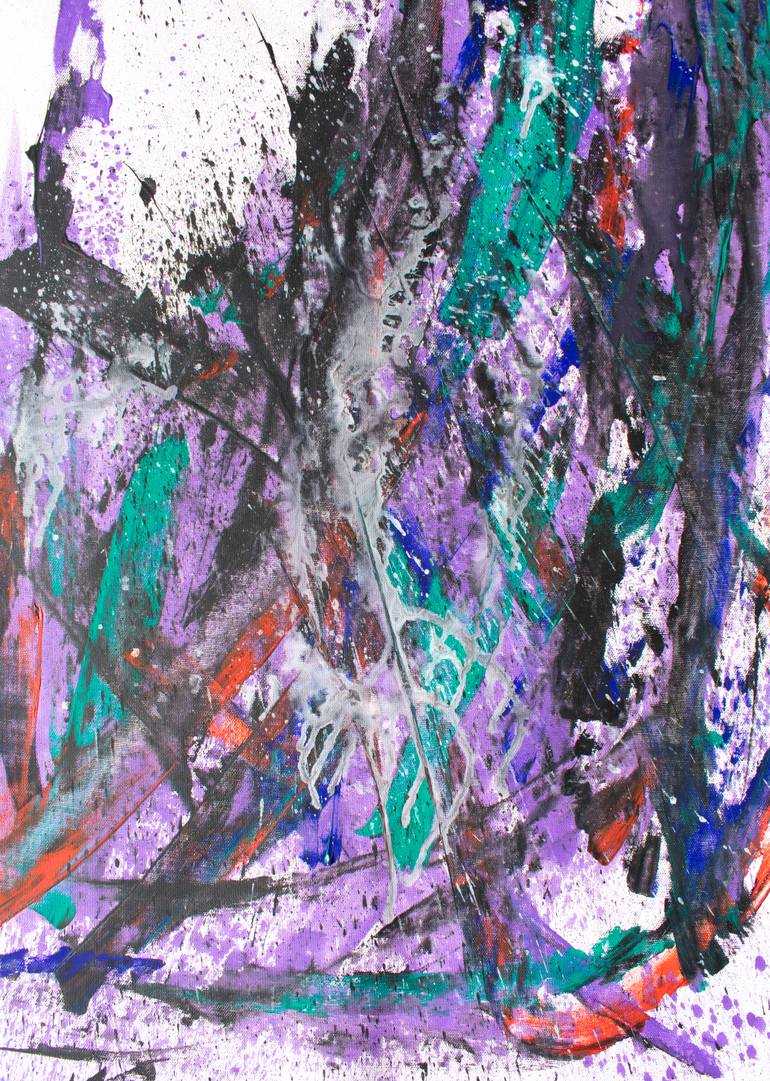 Original Abstract Expressionism Abstract Painting by Ermann Ermann