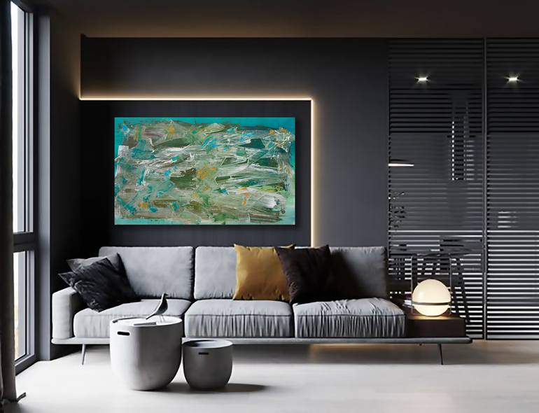 Original Abstract Expressionism Abstract Painting by Ermann Ermann