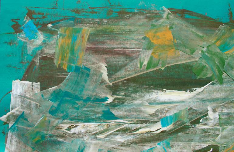 Original Abstract Expressionism Abstract Painting by Ermann Ermann