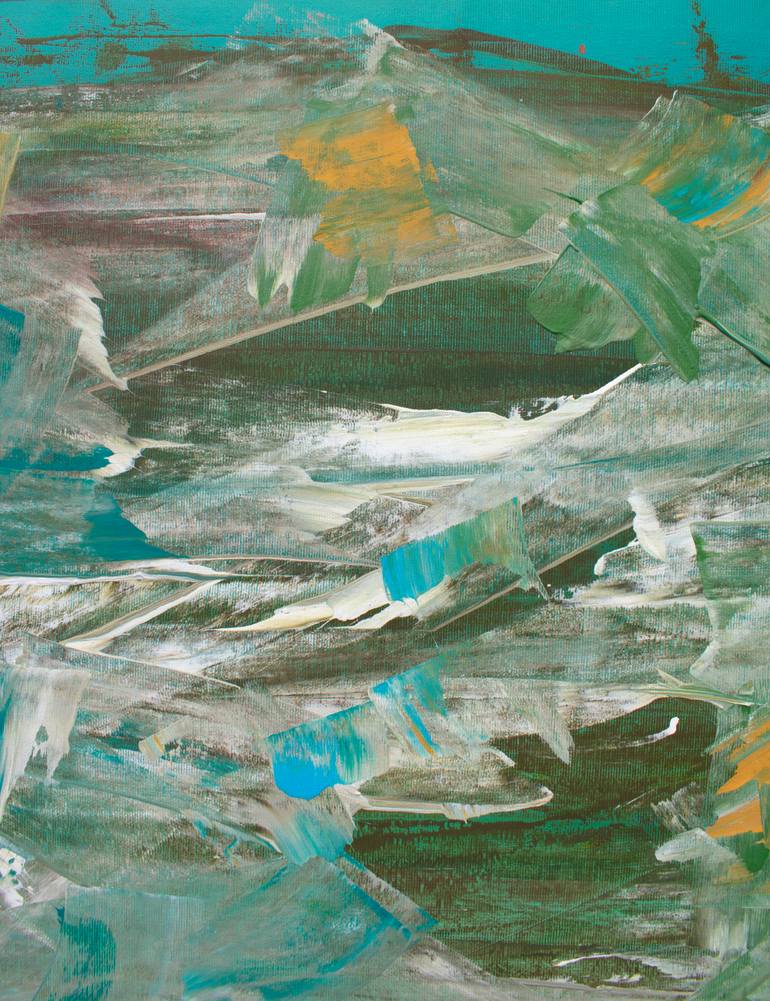 Original Abstract Expressionism Abstract Painting by Ermann Ermann