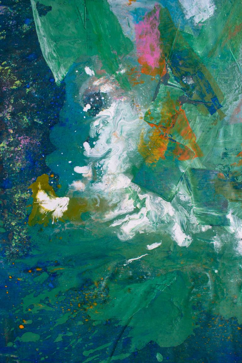 Original Abstract Expressionism Abstract Painting by Ermann Ermann