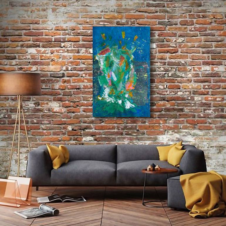 Original Abstract Expressionism Abstract Painting by Ermann Ermann