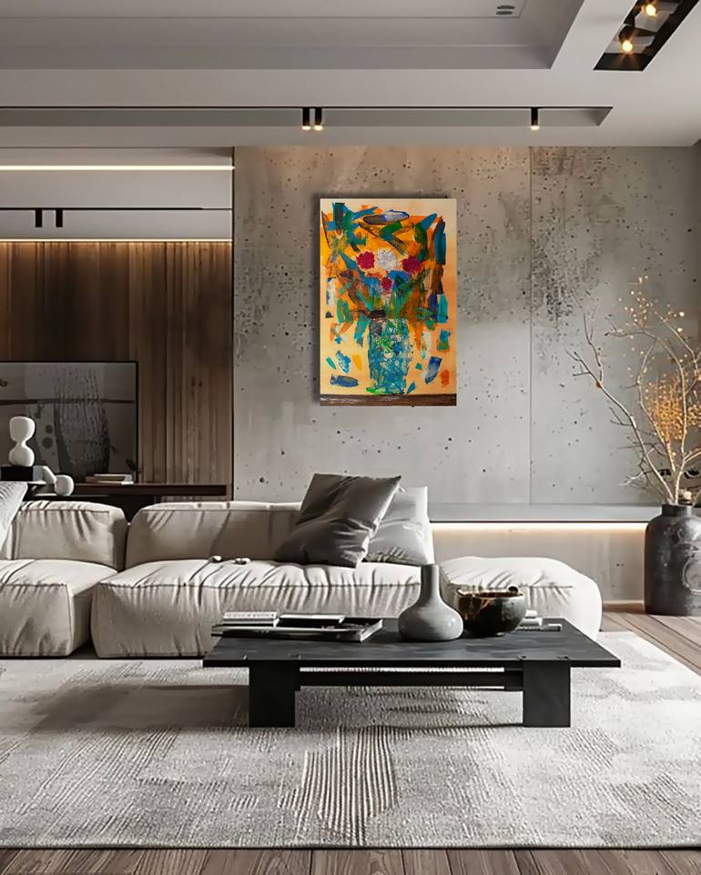 Original Abstract Expressionism Abstract Painting by Ermann Ermann