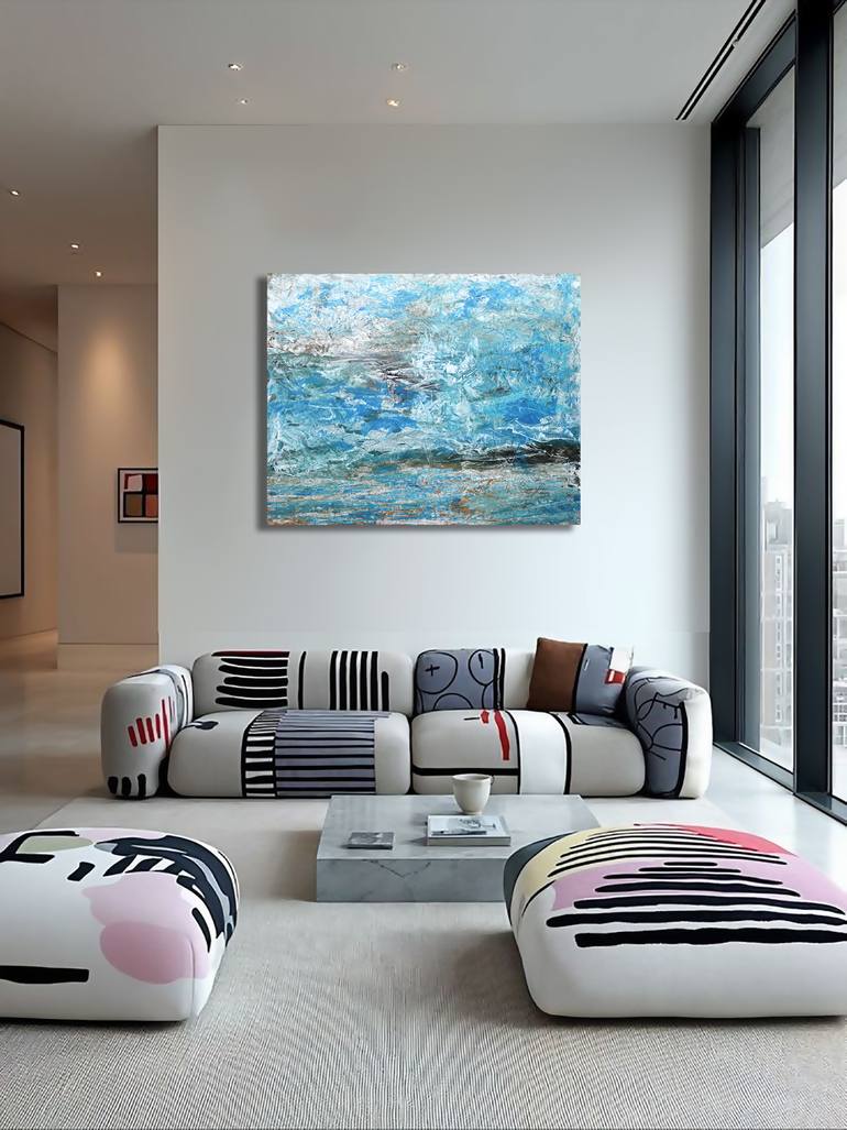 Original Abstract Expressionism Abstract Painting by Ermann Ermann