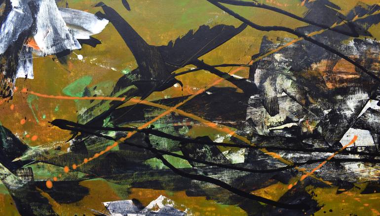Original Abstract Expressionism Abstract Painting by Ermann Ermann