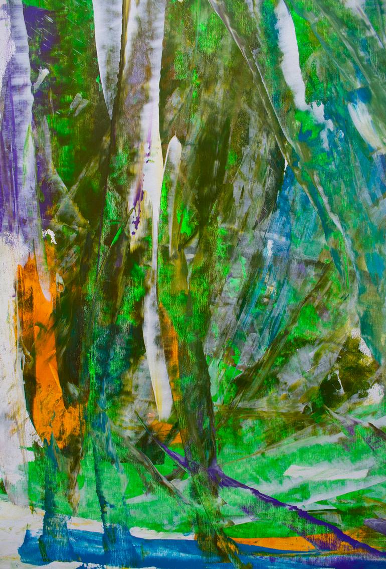 Original Abstract Expressionism Abstract Painting by Ermann Ermann
