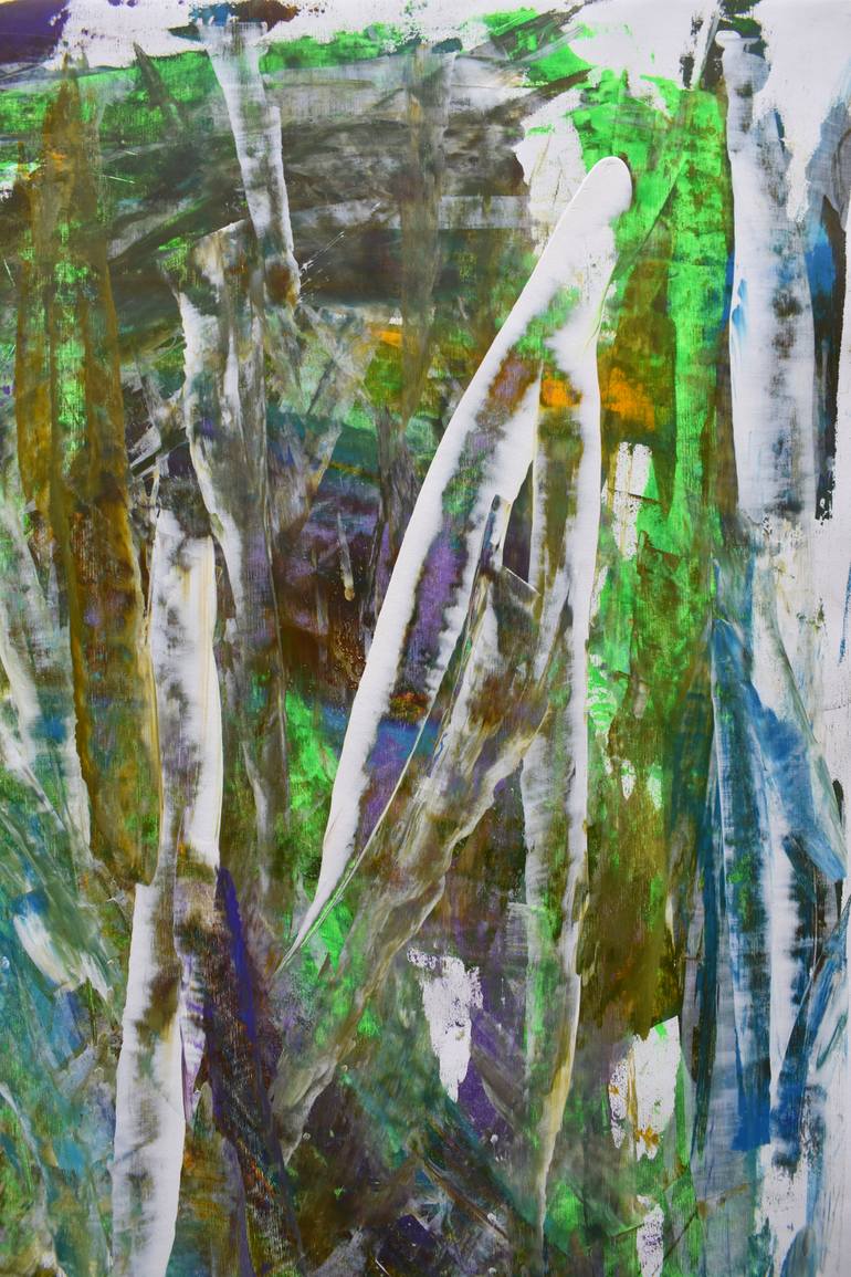 Original Abstract Expressionism Abstract Painting by Ermann Ermann
