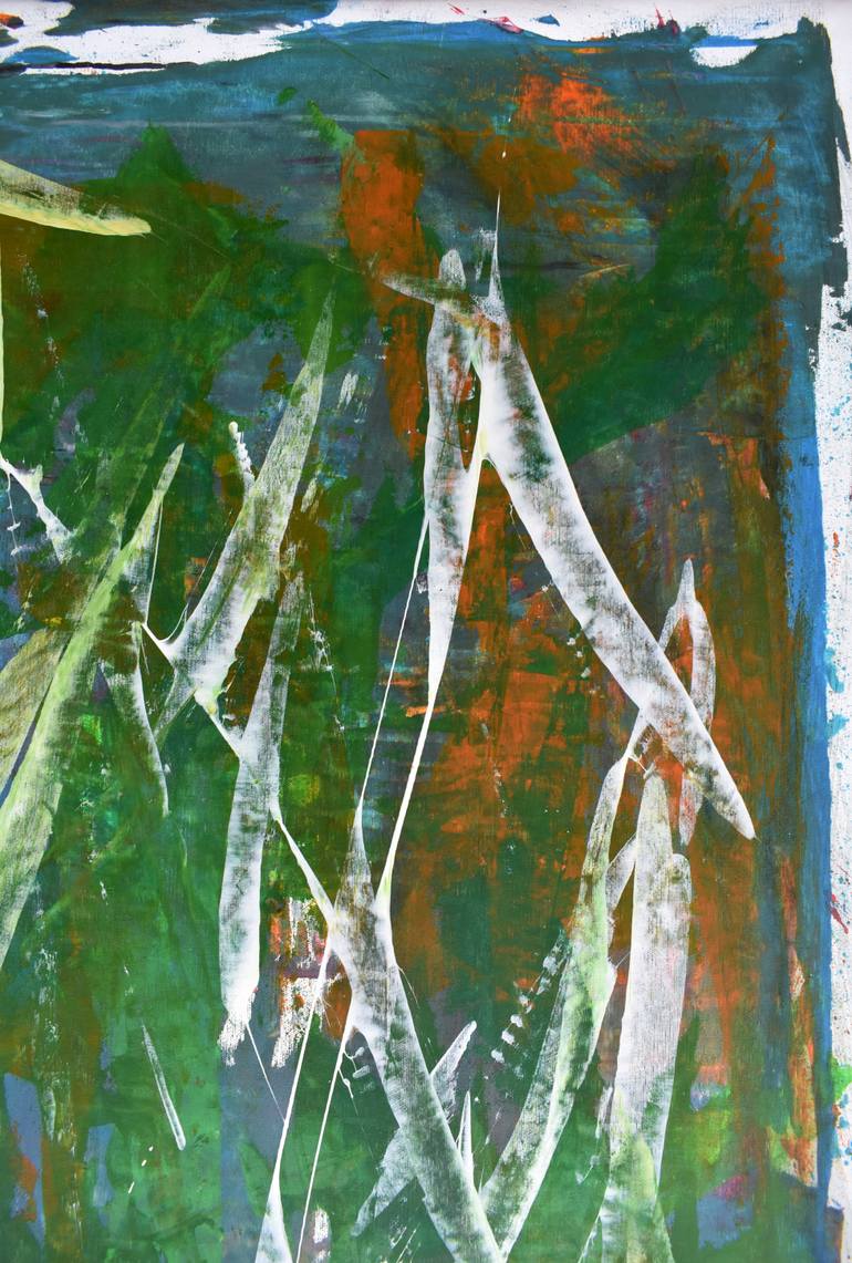 Original Abstract Expressionism Abstract Painting by Ermann Ermann