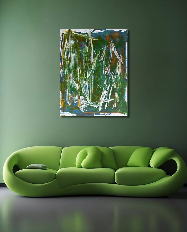 Original Abstract Expressionism Abstract Painting by Ermann Ermann