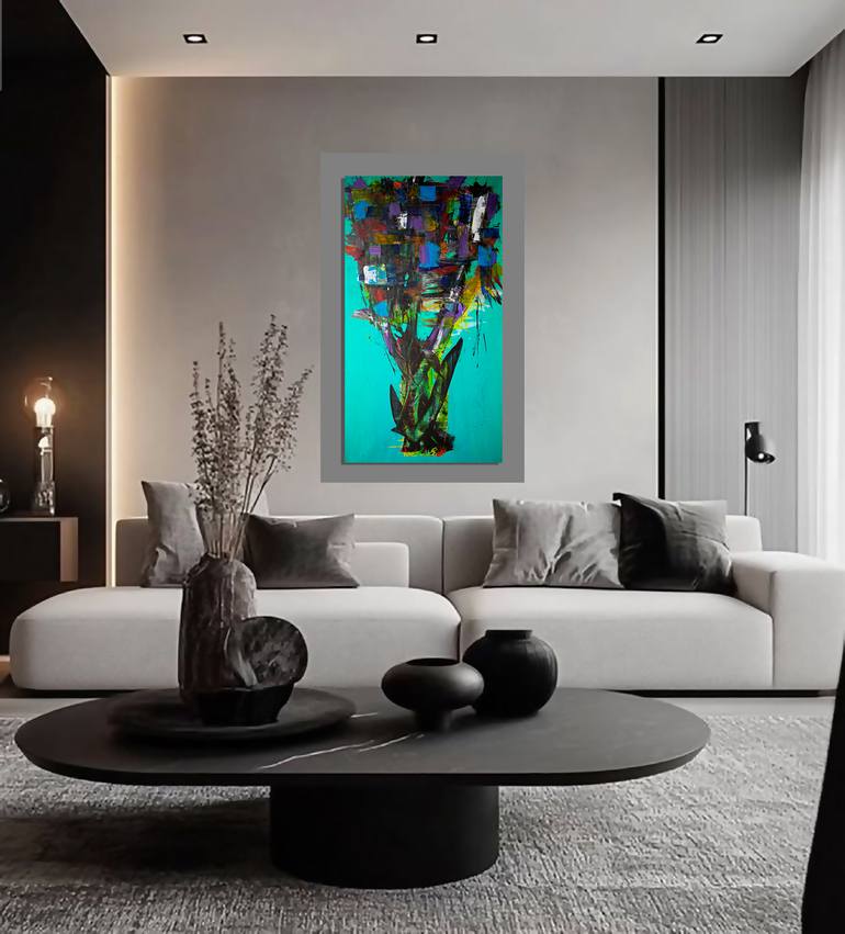 Original Abstract Expressionism Abstract Painting by Ermann Ermann