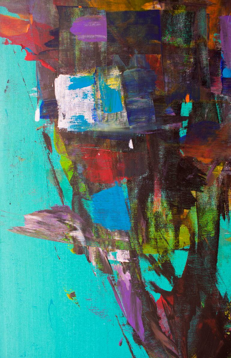 Original Abstract Expressionism Abstract Painting by Ermann Ermann
