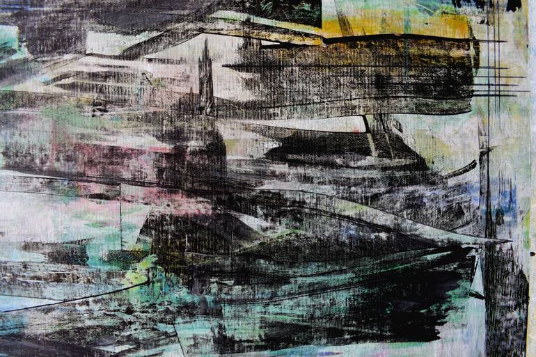 Original Abstract Expressionism Abstract Painting by Ermann Ermann