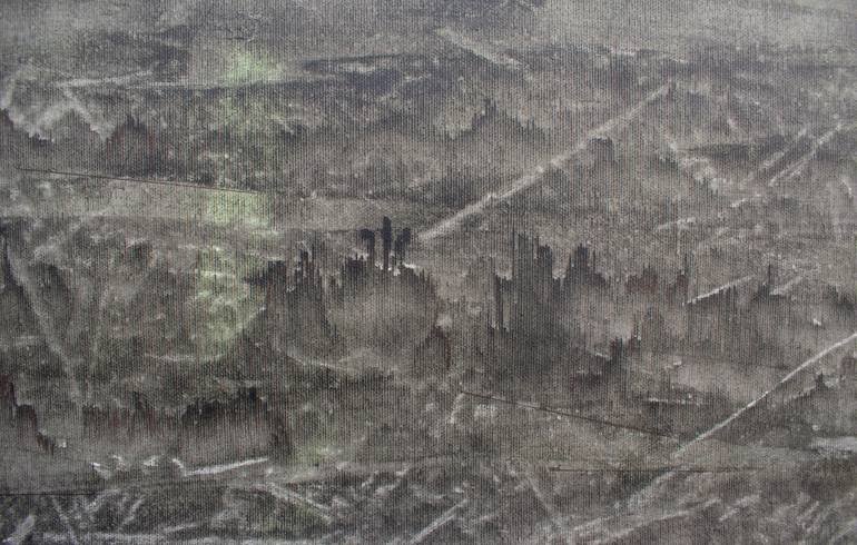 Original Abstract Expressionism Abstract Painting by Ermann Ermann