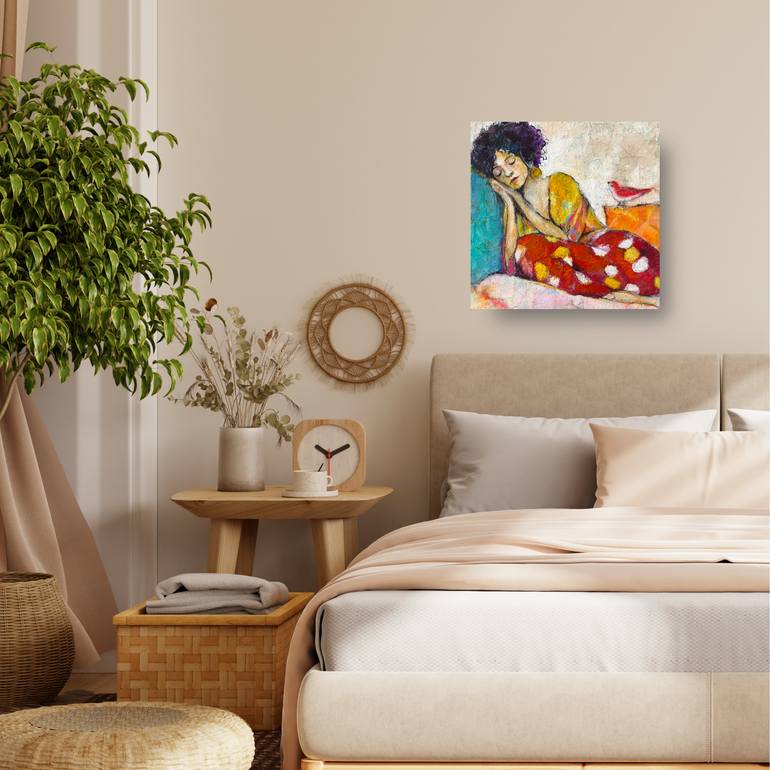 Original Abstract Women Mixed Media by Jody Nelson