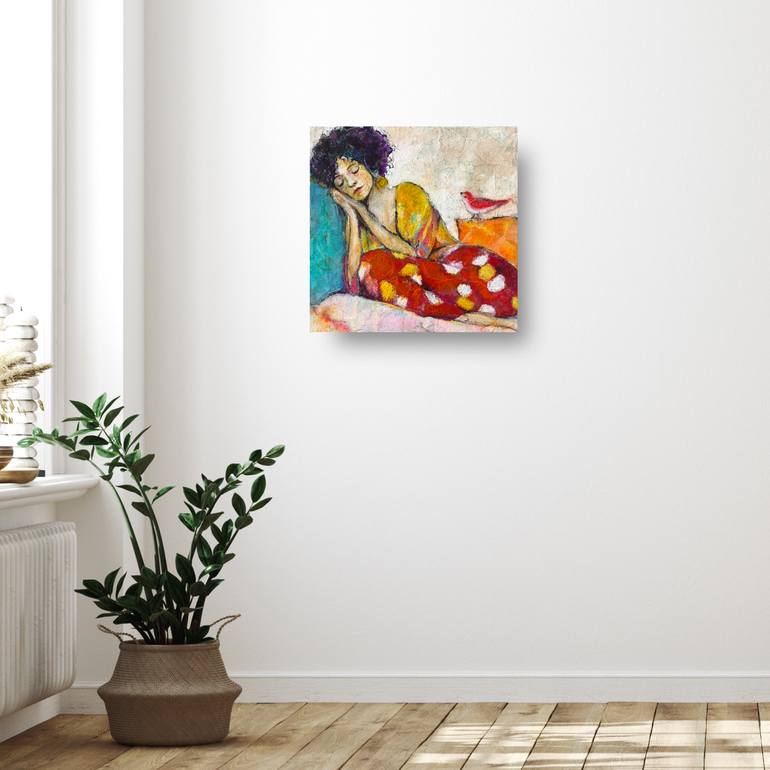 Original Abstract Women Mixed Media by Jody Nelson