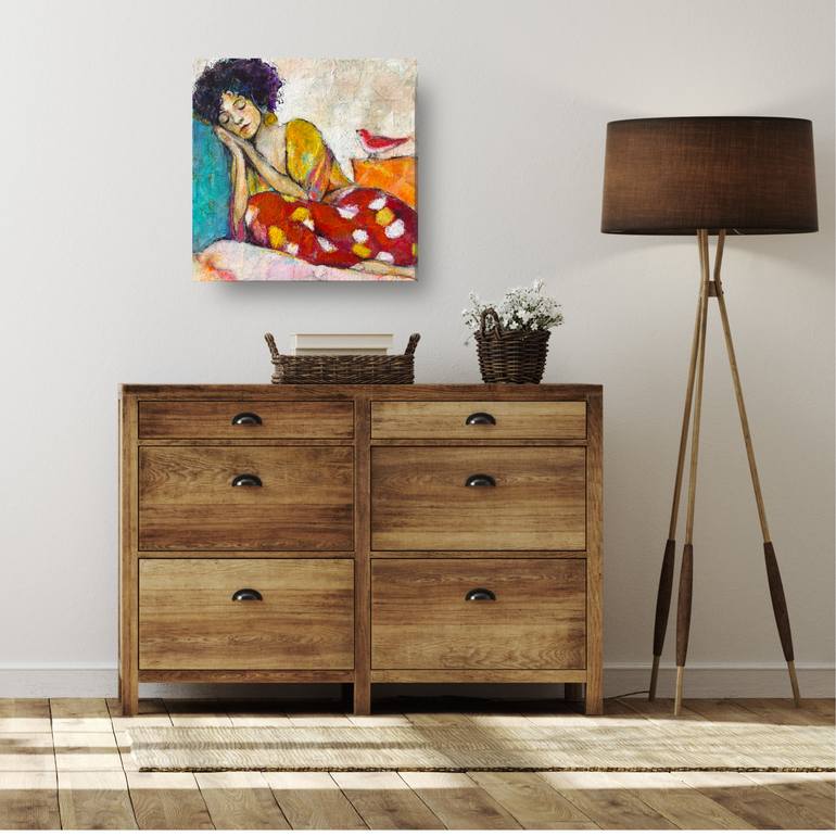 Original Abstract Women Mixed Media by Jody Nelson