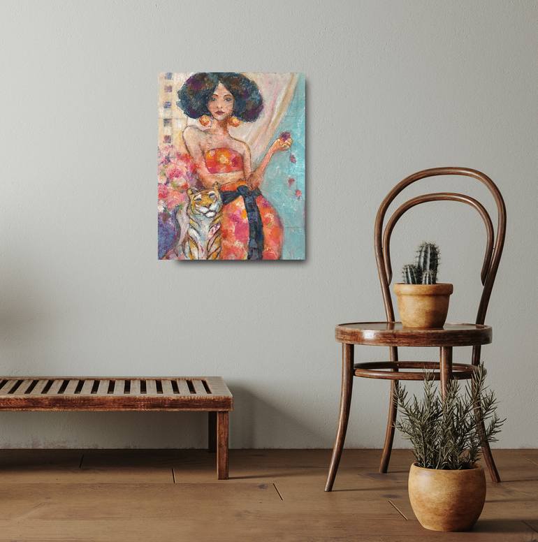 Original Abstract Women Mixed Media by Jody Nelson