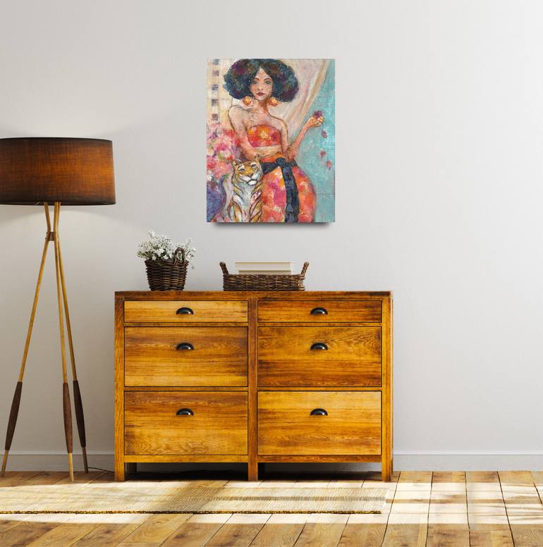 Original Abstract Women Mixed Media by Jody Nelson