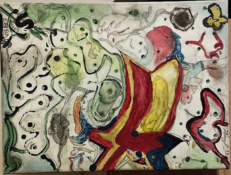 Original Color Field Painting Fantasy Drawing by Pavel Borshchov