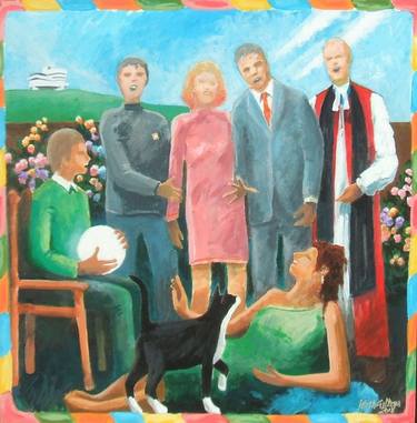 Original Family Painting by Keith Gibbons