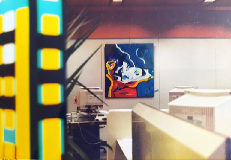 Original Fine Art Portrait Painting by Sofia Kapnissi