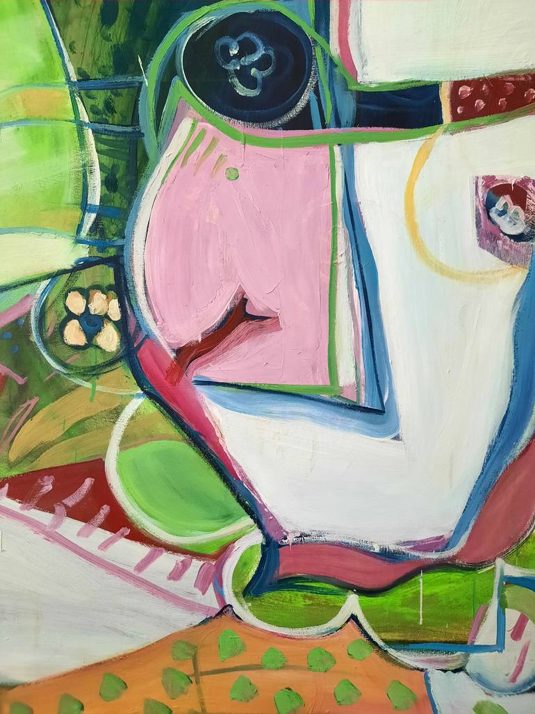 Original Abstract Painting by Sofia Kapnissi