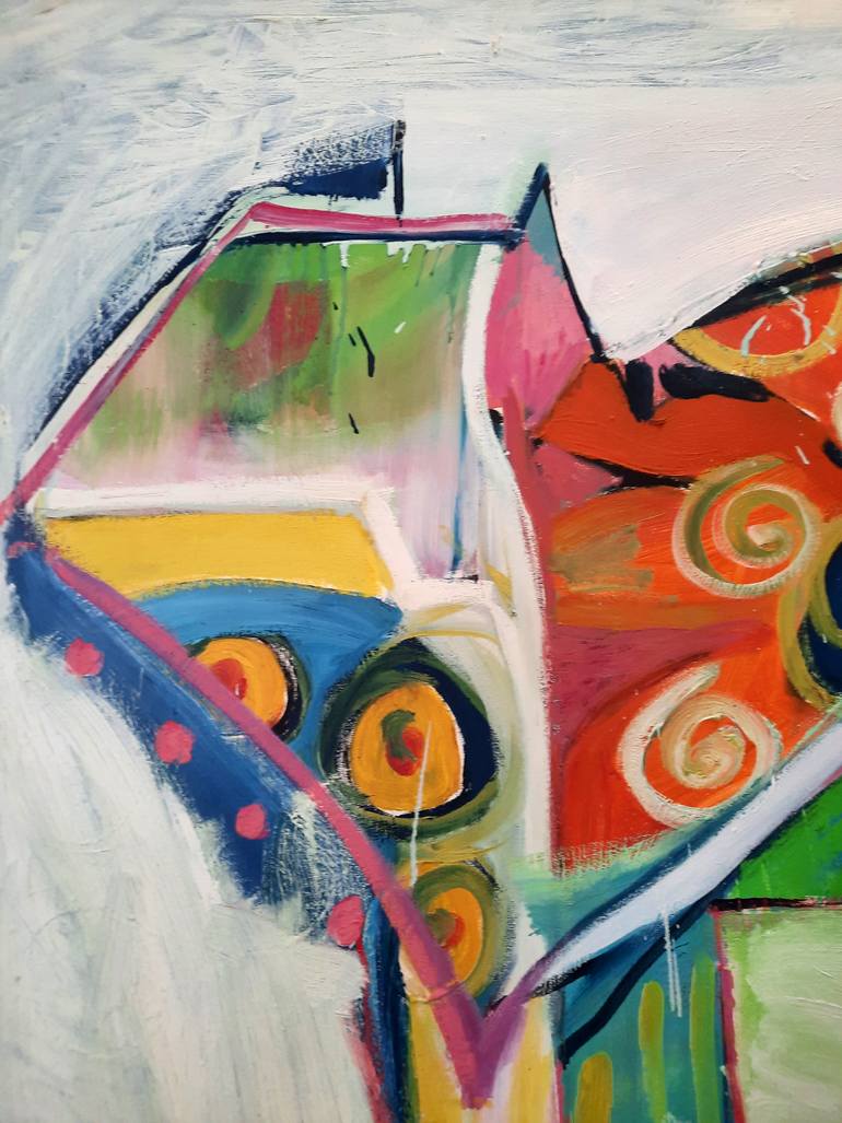 Original Abstract Painting by Sofia Kapnissi