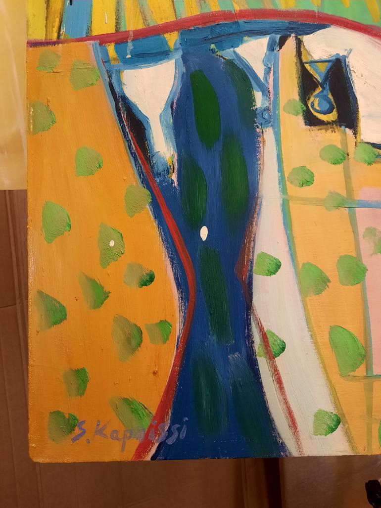 Original Abstract Painting by Sofia Kapnissi