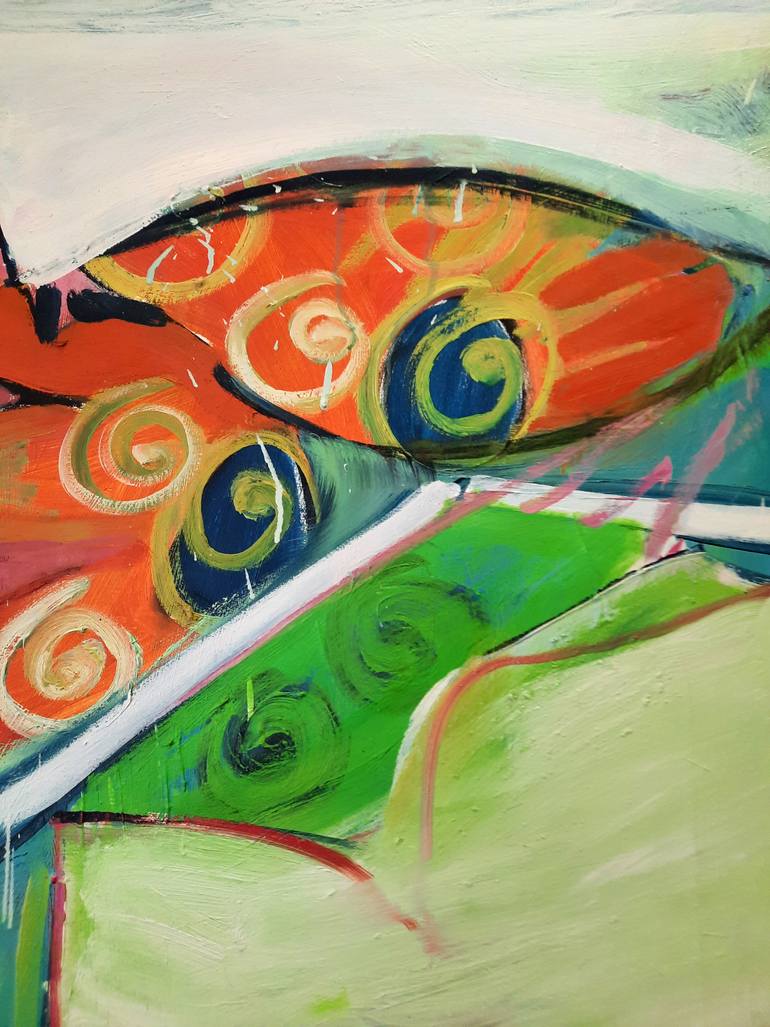 Original Abstract Painting by Sofia Kapnissi