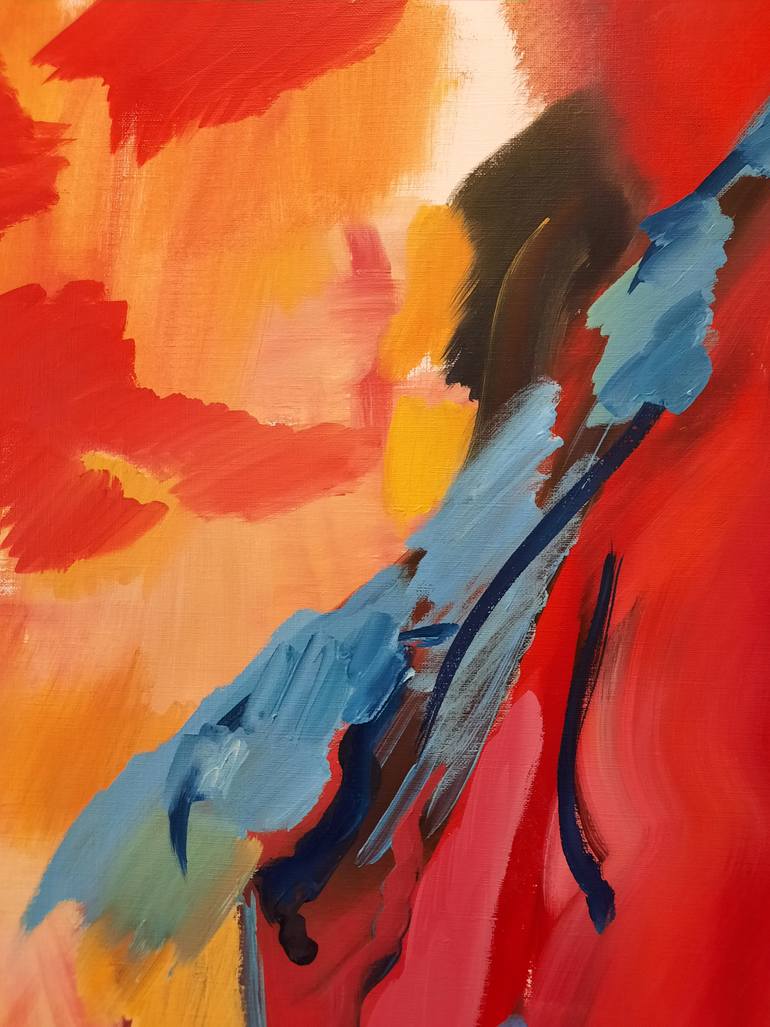 Original Contemporary Abstract Painting by Sofia Kapnissi