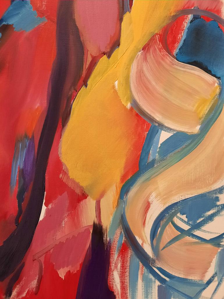 Original Contemporary Abstract Painting by Sofia Kapnissi